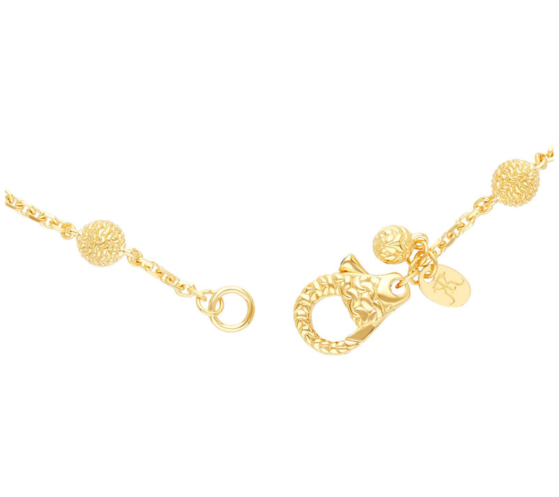 Tiffany Kay Stu dio 14K Clad Pu rl Knit Ball St ation Bracelet — View 3