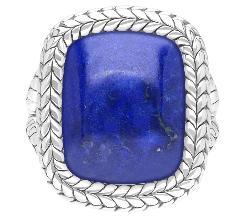 Tiffany Kay Studio Sterling Herringbone Lapis Cocktail Ring — Main view