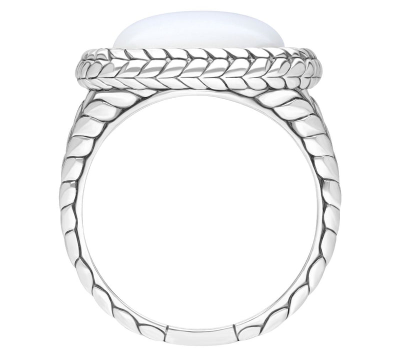 Tiffany Kay Studio Sterling Herringbone Gemstone Cocktail Ring — View 2