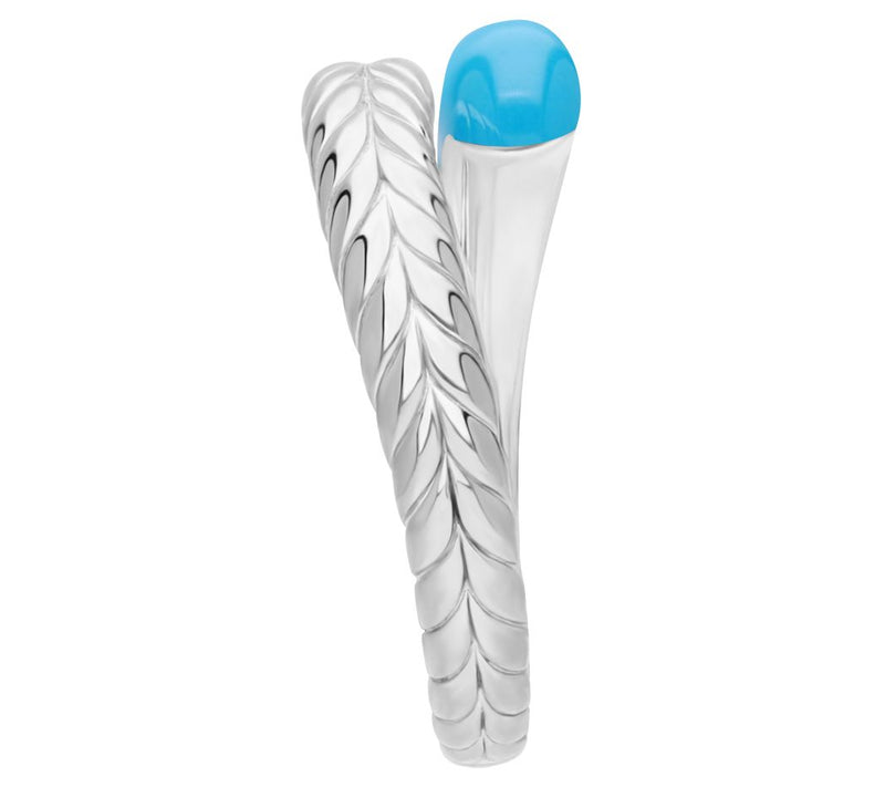 Tiffany Kay Studio Sterling Herringbone EnamelWrap Ring — View 3