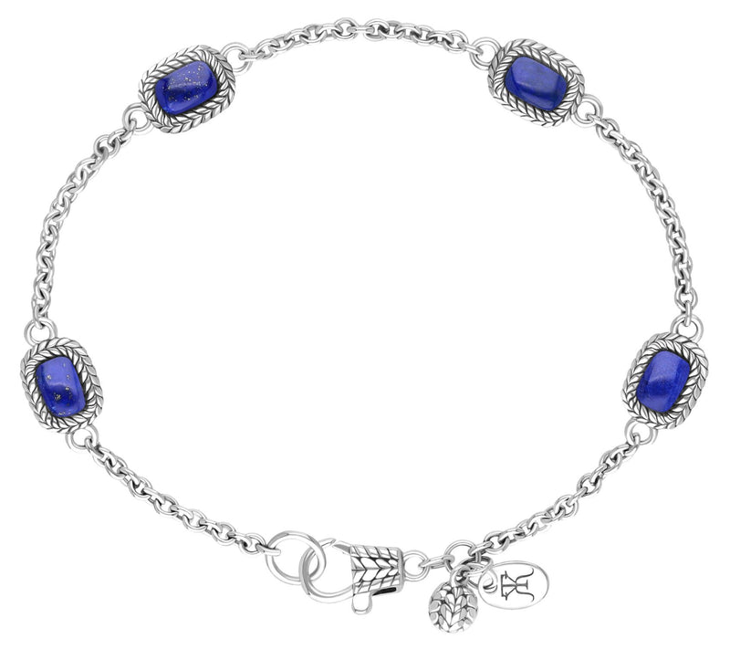 Tiffany Kay Studio Sterling Silver Lapis Station Bracelet — View 2