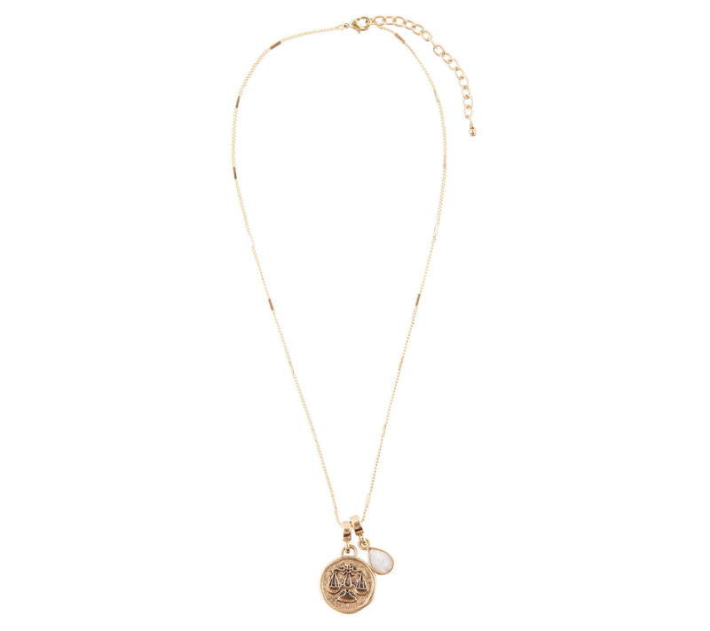 Barse Artisan Crafted Zodiac & Gemstone Necklac e — View 2