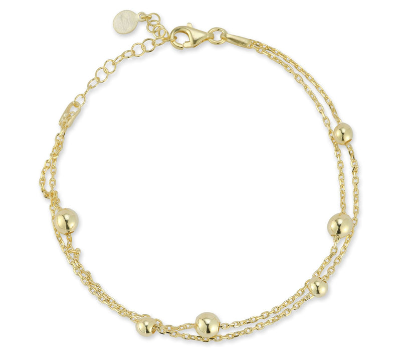 Sterlina Silver Double Layered Ball Bracelet, Sterling — View 8