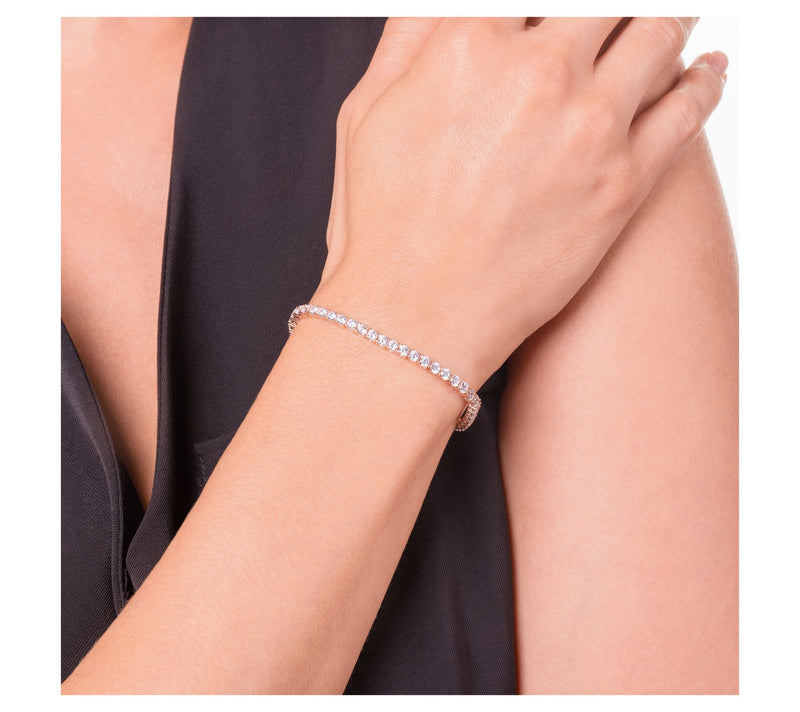 Diamonique 9.65 cttw Tennis Bracelet, Sterling Silver — View 11