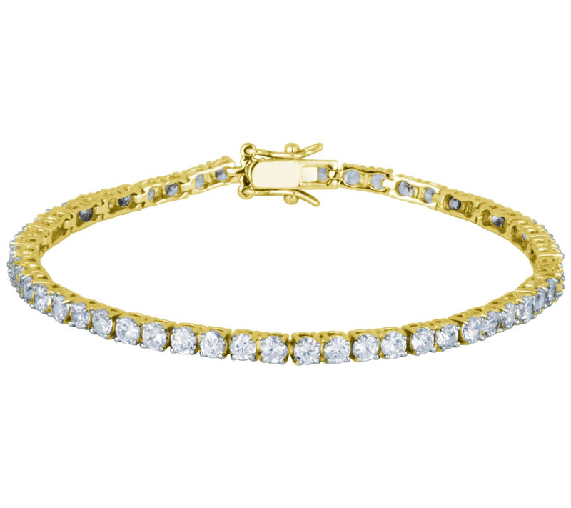 Diamonique 9.65 cttw Tennis Bracelet, Sterling Silver — View 7
