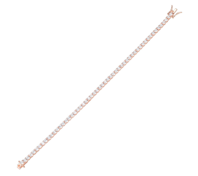 Diamonique 9.65 cttw Tennis Bracelet, Sterling Silver — View 10