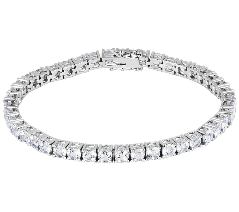 Diamonique 17.80 cttw Tennis Bracelet, Sterling Silver — View 5