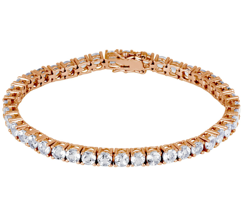 Diamonique 17.80 cttw Tennis Bracelet, Sterling Silver — Main view