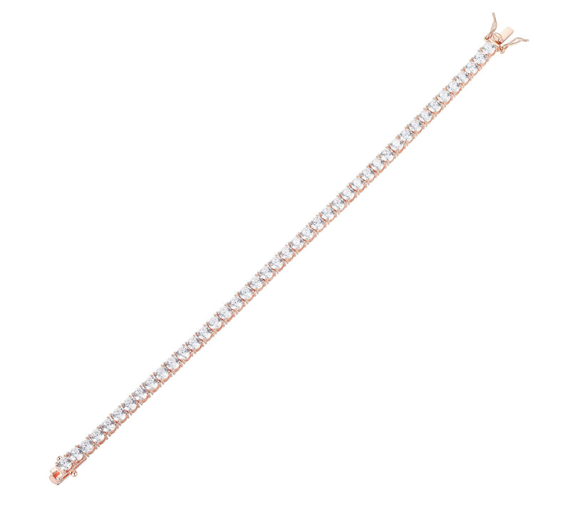 Diamonique 17.80 cttw Tennis Bracelet, Sterling Silver — View 10