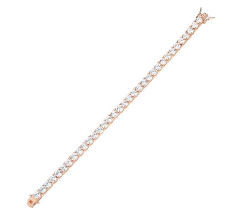 Diamonique 29.50 cttw Tennis Bracelet, Sterling Silver — View 10