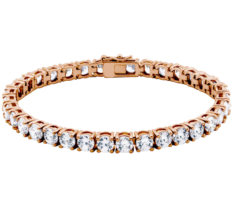 Diamonique 29.50 cttw Tennis Bracelet, Sterling Silver — Main view
