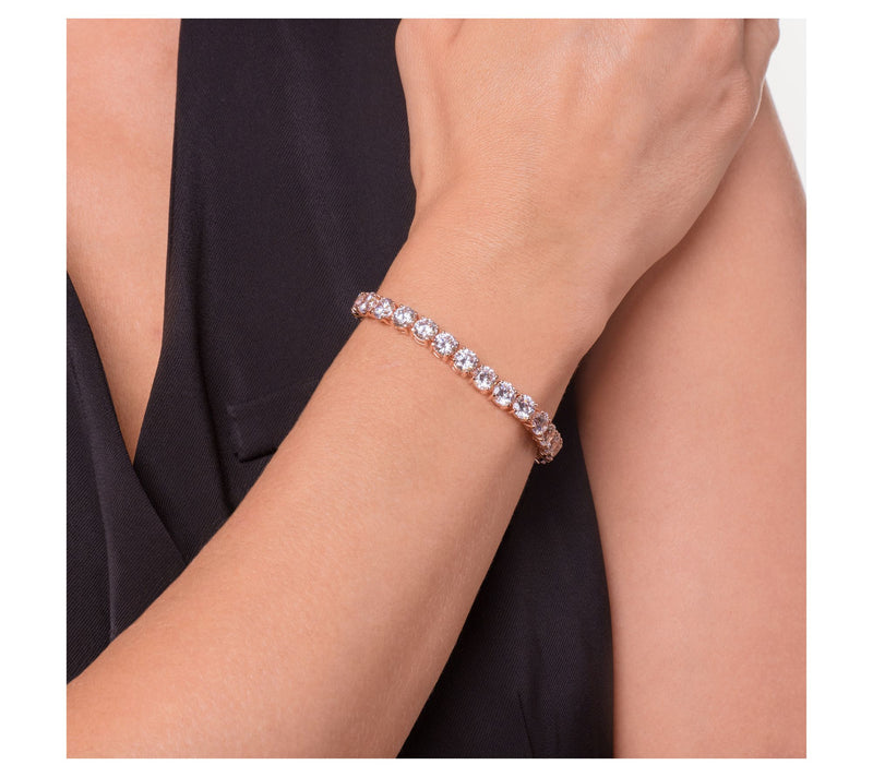 Diamonique 39.15 cttw Tennis Bracelet, Sterling Silver — View 11