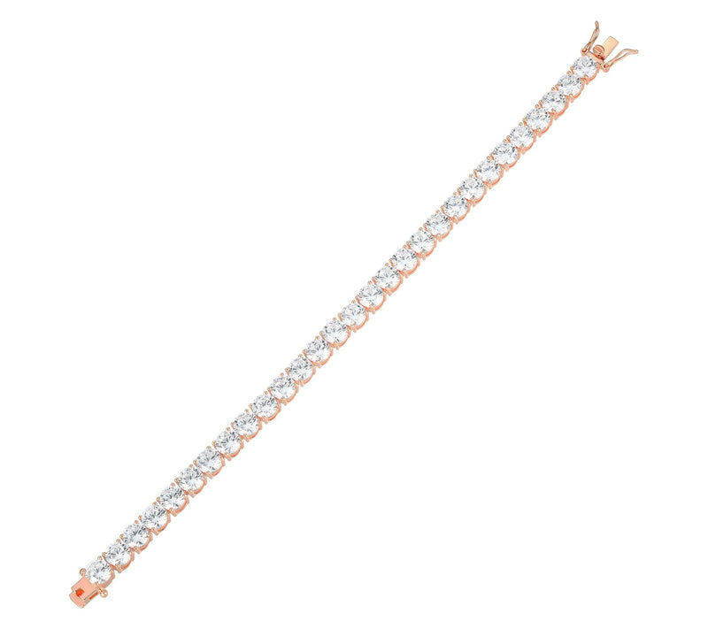 Diamonique 39.15 cttw Tennis Bracelet, Sterling Silver — View 10