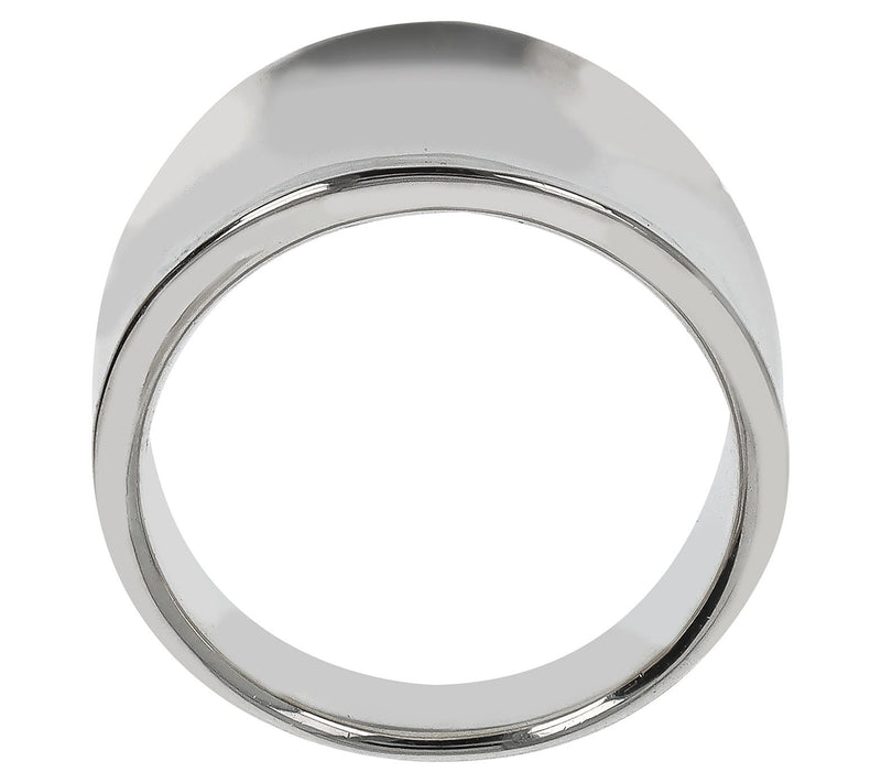 UltraFine Silver Polished Saddle Ring — View 4