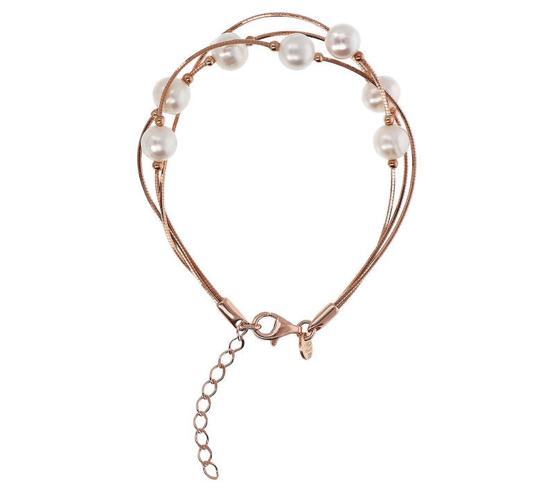 Honora Cultured Pearl Multi-Strand Bracelet, Sterling — View 2