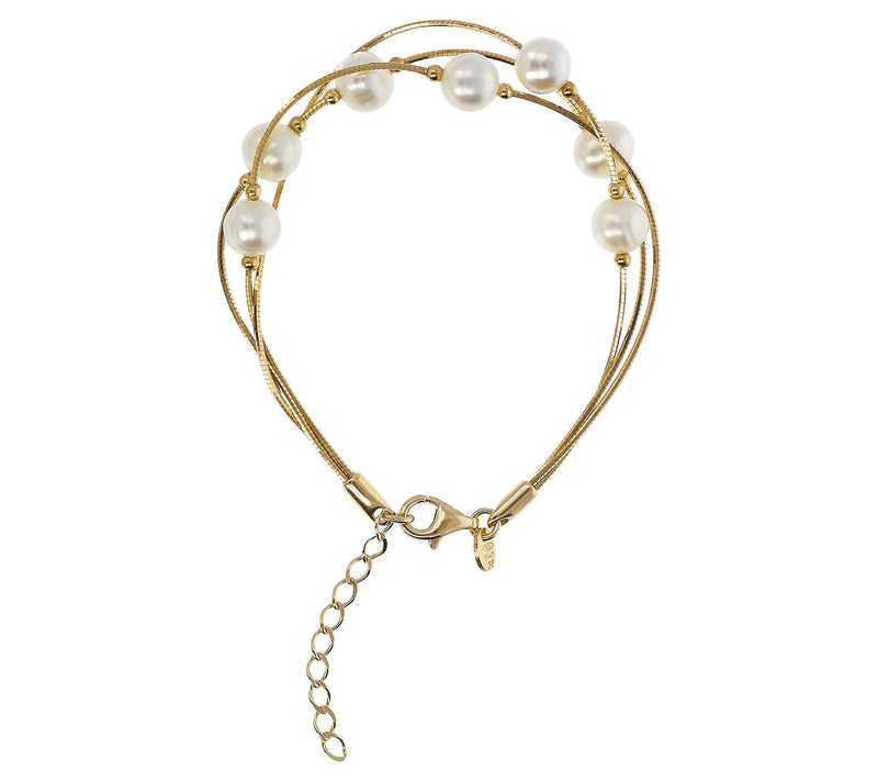 Honora Cultured Pearl Multi-Strand Bracelet, Sterling — View 8