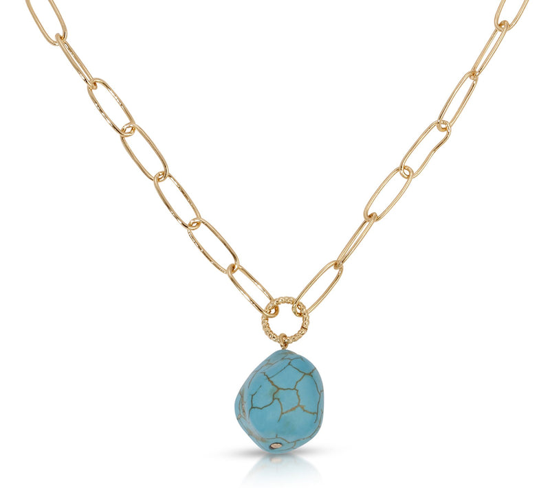 Ettika Cultured Pearl Oval Link Chain Necklace — View 9