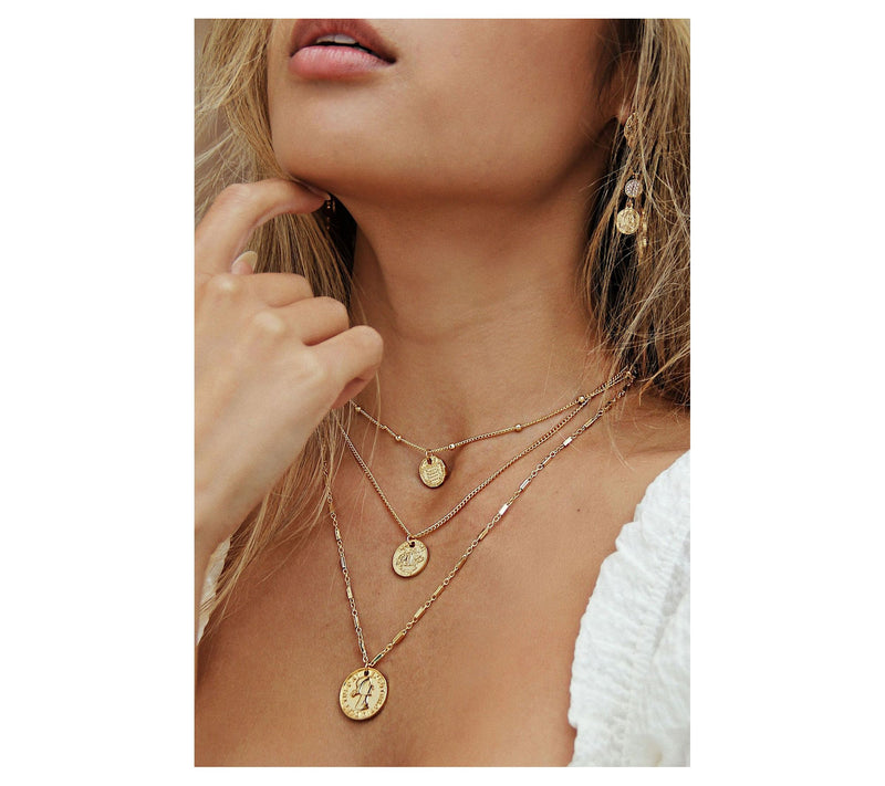 Ettika Layered Coin Necklace Set — View 4