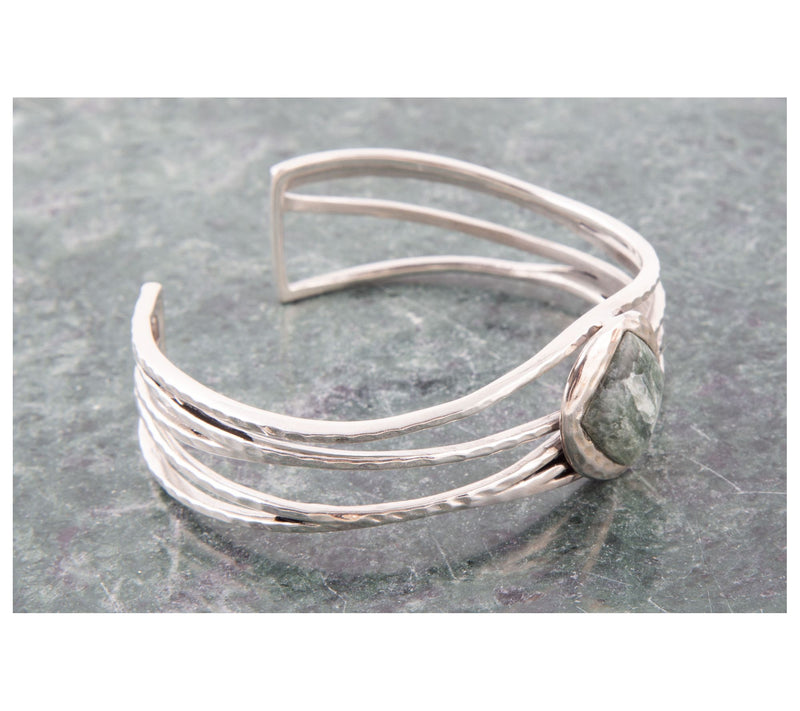 Barse Artisan Crafted Sterling Seraphinite Cuff — View 5