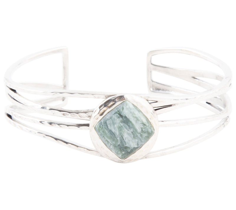 Barse Artisan Crafted Sterling Seraphinite Cuff — View 4