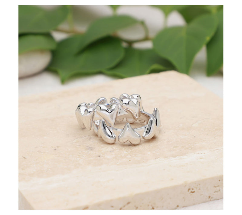 Margo Manhattan Sterling Silver Kissing Ring Set — View 7
