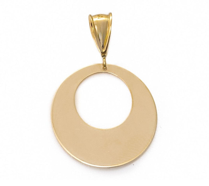 Alkeme 14K Golden Eclipse Pendant — View 3