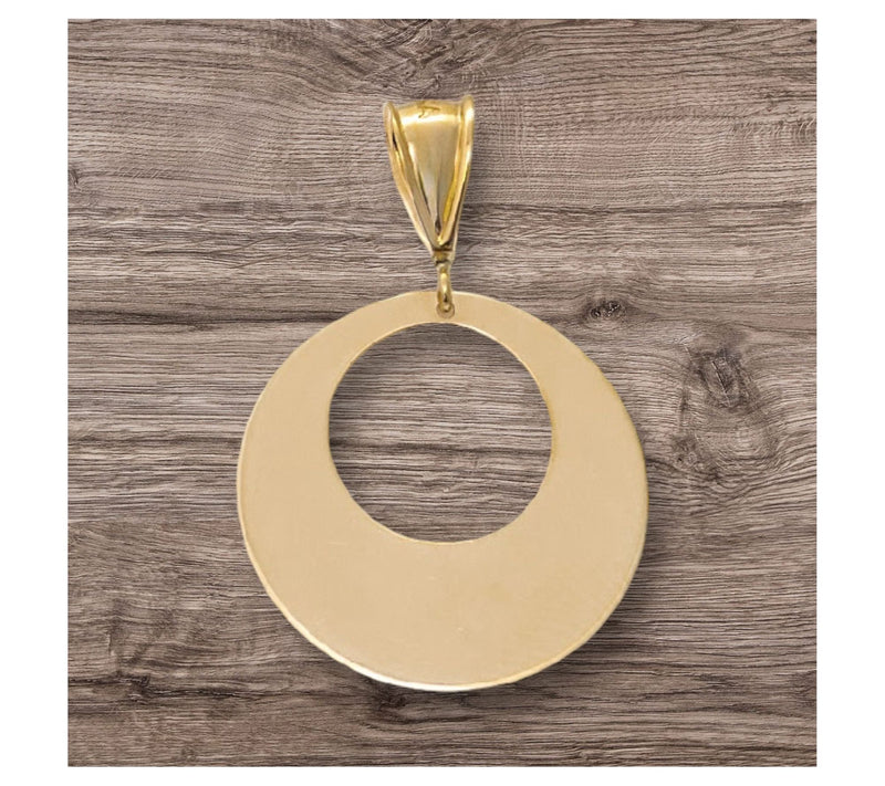 Alkeme 14K Golden Eclipse Pendant — View 8