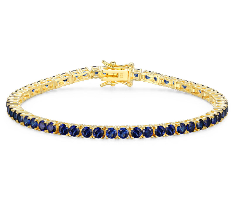 Affinity Gems Birthstone Tennis Bracelet, 18K Gold Plated — View 9