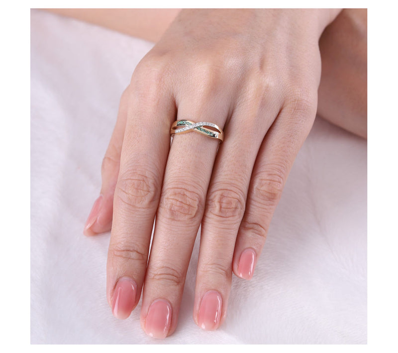 Ariva 14K Gold Gemstone & Diamond Camilla Ring — View 7