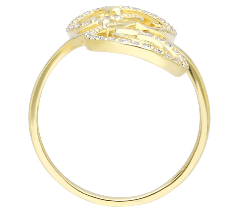 Ariva 14K Gold Diamond Symphony Ring — View 2