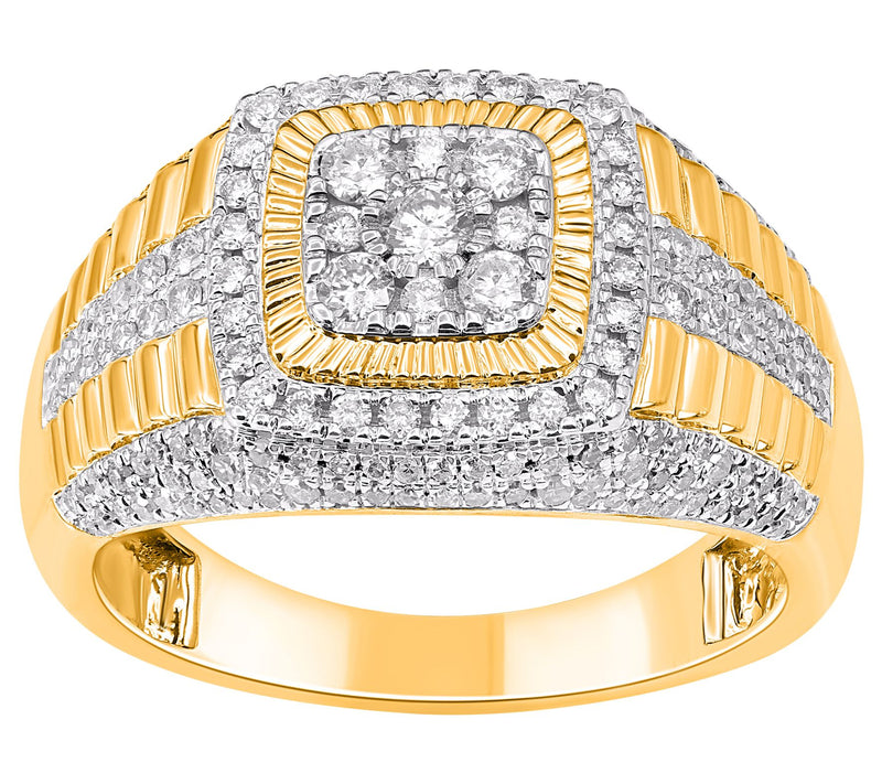 Affinity Diamonds Men's 1.00 cttw Two-Tone Ring, 14K Gold — Main view