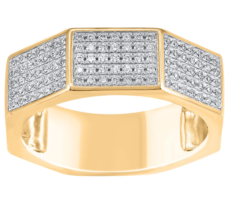 Affinity Diamonds Men's 0.50 cttw Band Ring, 14K Gold — Main view