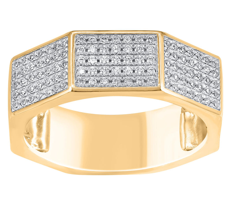 Affinity Diamonds Men's 0.50 cttw Band Ring, 14K Gold — View 3