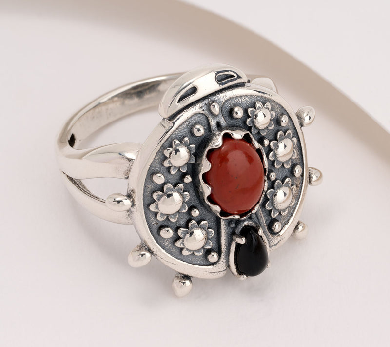 American West Gemstone Critter Ring, Sterling Silver — Main view