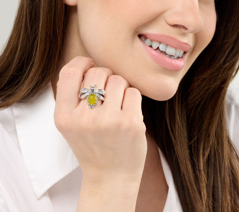 American West Gemstone Critter Ring, Sterling Silver — View 4