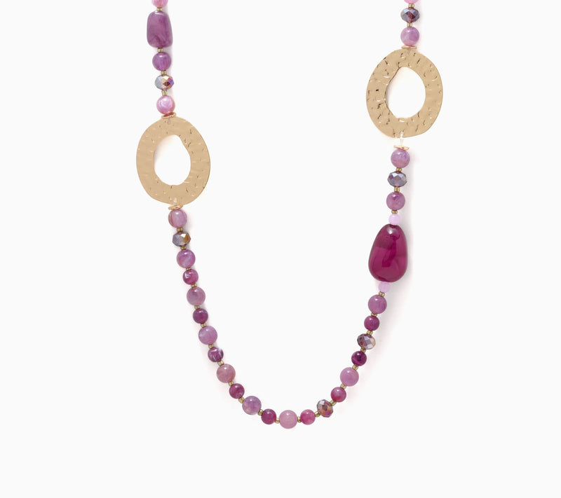Susan Graver Long Beaded Statement Necklace — Main view