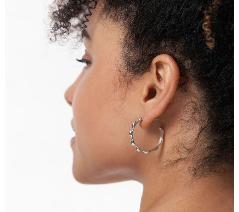 Sophie Blake Selena 1.5" Hoops, Sterling Or 14K Plated 13.27g — View 7