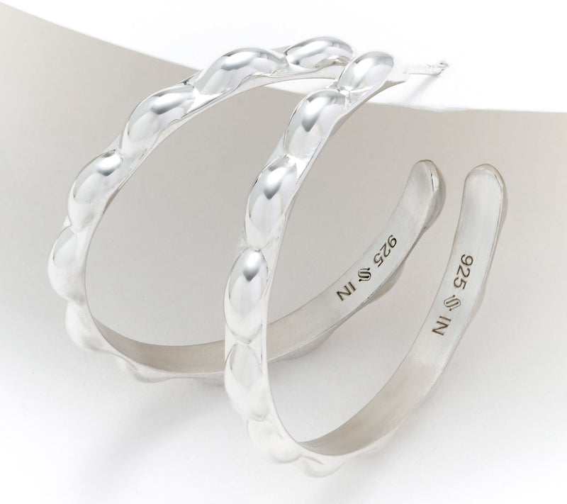Sophie Blake Selena 1.5" Hoops, Sterling Or 14K Plated 13.27g — View 5
