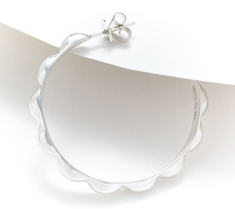 Sophie Blake Selena 1.5" Hoops, Sterling Or 14K Plated 13.27g — View 6