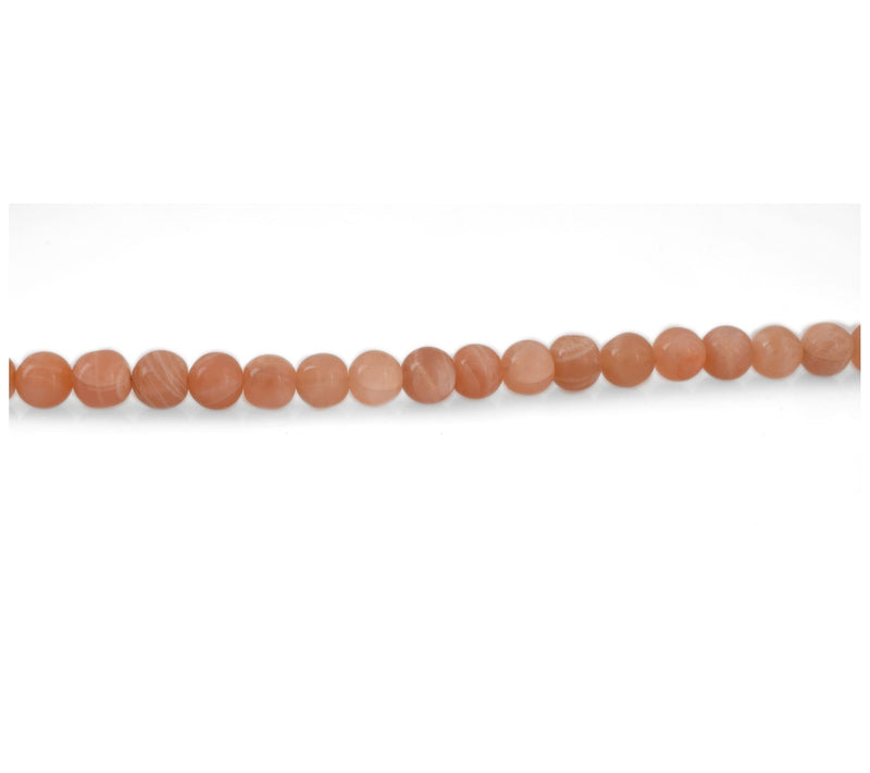 Sterling Silver Pink Moonstone Bead Bracelet — View 6