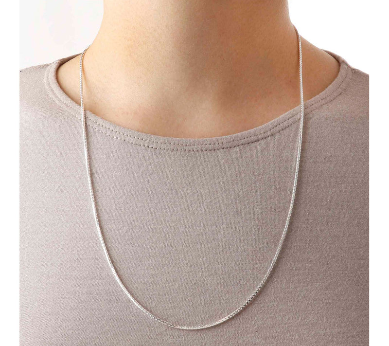 UltraFine 26" Adjustable Box Chain Necklace, 7.6g — View 3