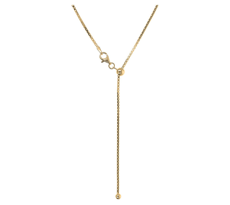 UltraFine 26" Adjustable Box Chain Necklace, 7.6g — View 7