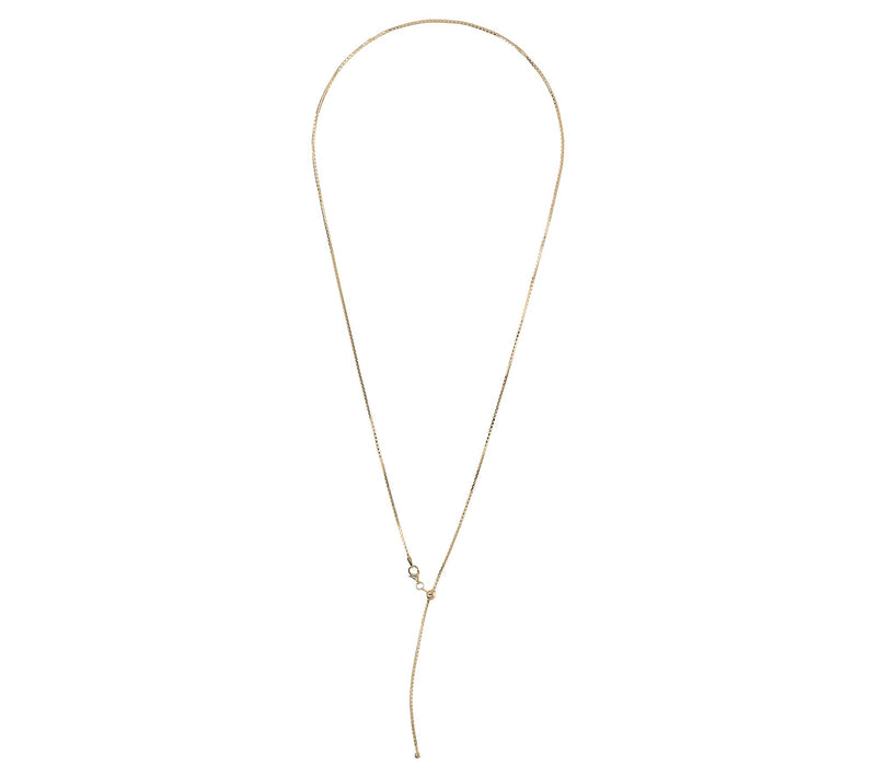 UltraFine 26" Adjustable Box Chain Necklace, 7.6g — View 2