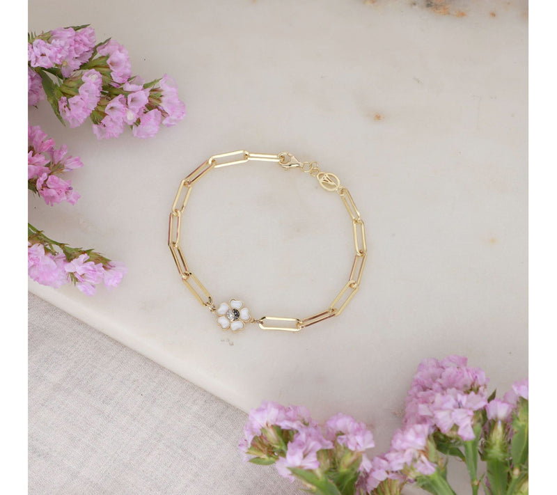 Goddaughters 14K Gold Clad Multi-Gemstone Yin Yang Bracelet — View 3