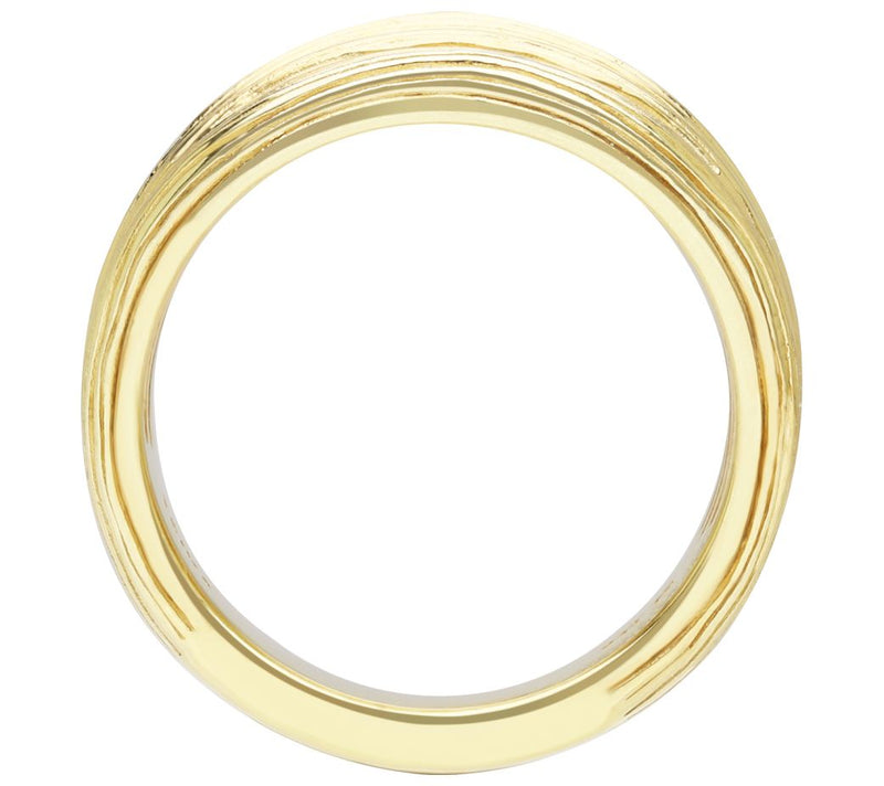 Ariva Silver 18K Clad Silk Open Band Ring — View 3