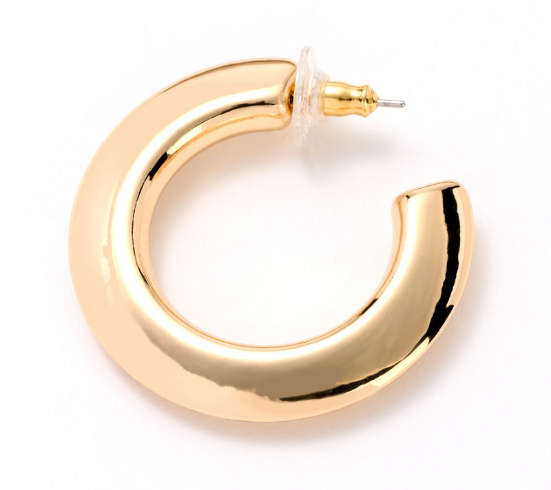 Joan Rivers Knife Edge Hoop Earring — View 8