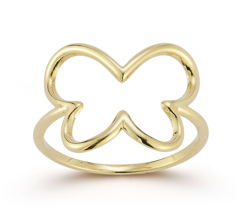 Luminosa Gold Open Butterfly Ring, 14K — Main view