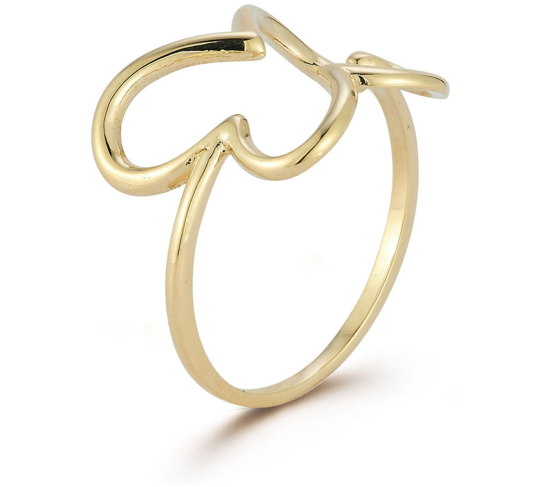 Luminosa Gold Open Butterfly Ring, 14K — View 2