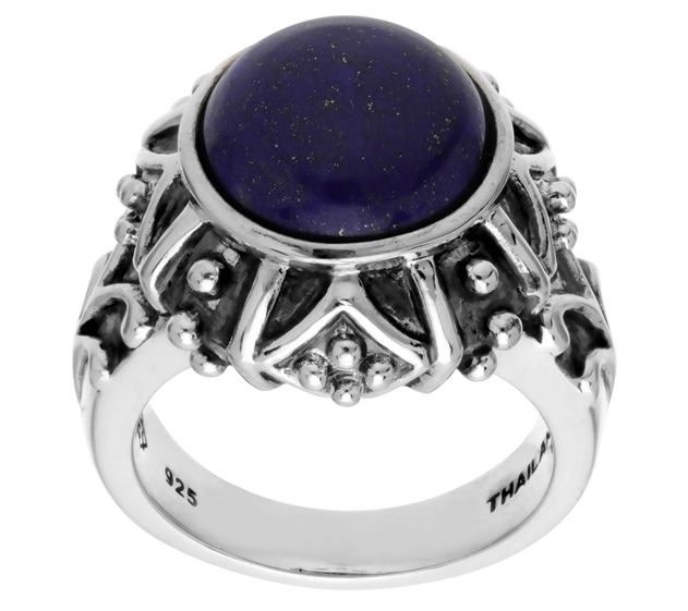 Elyse Ryan Sterling Silver Lapis Ring — Main view