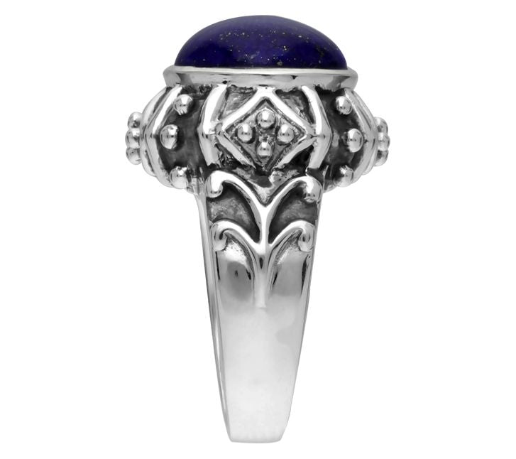 Elyse Ryan Sterling Silver Lapis Ring — View 3
